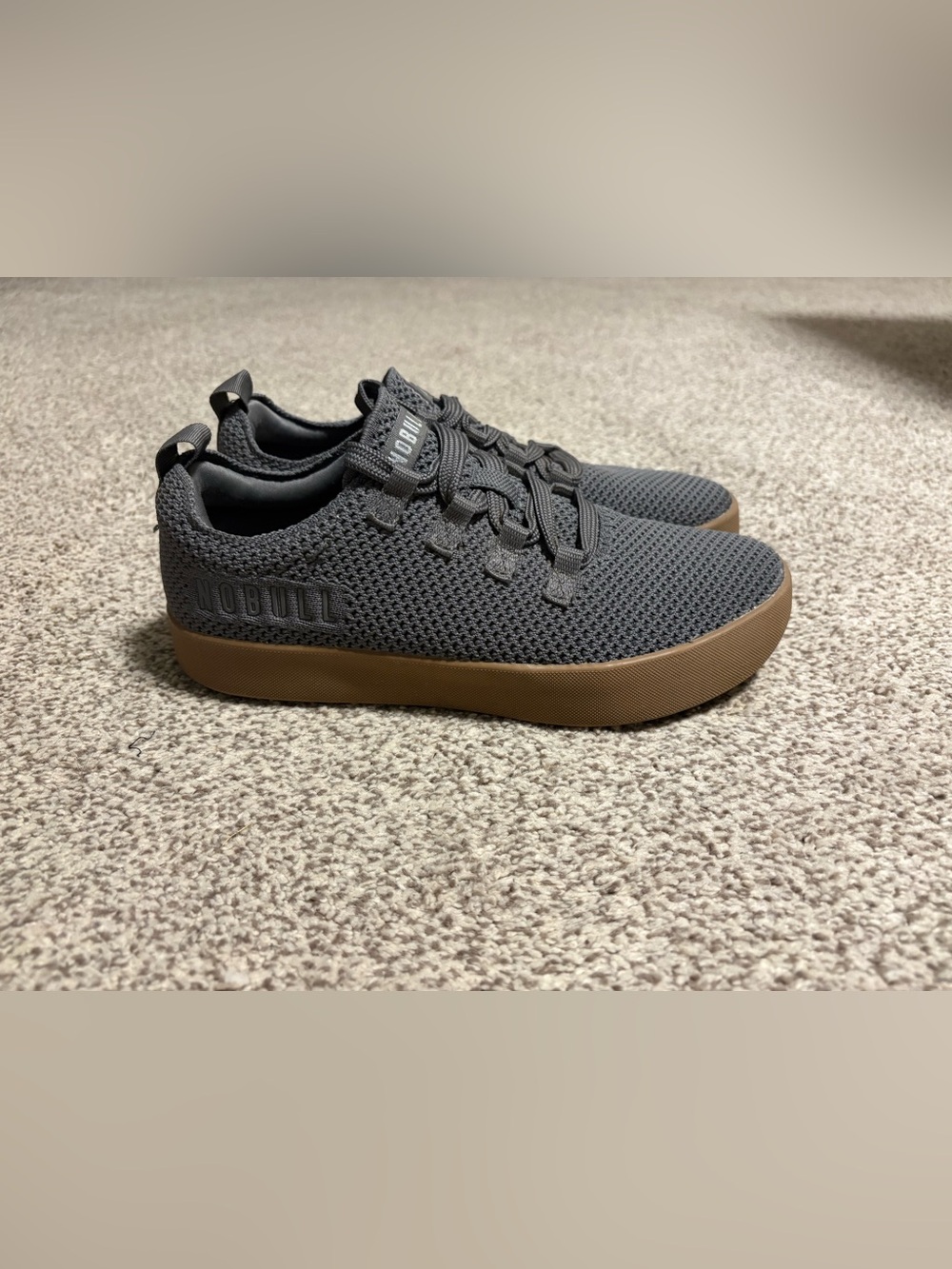 NOBULL Women’s Sz 8.5 US Charcoal Knit Trainer with Gum Outsole